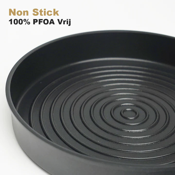 stackable cookware set nonstick 100% pfoa